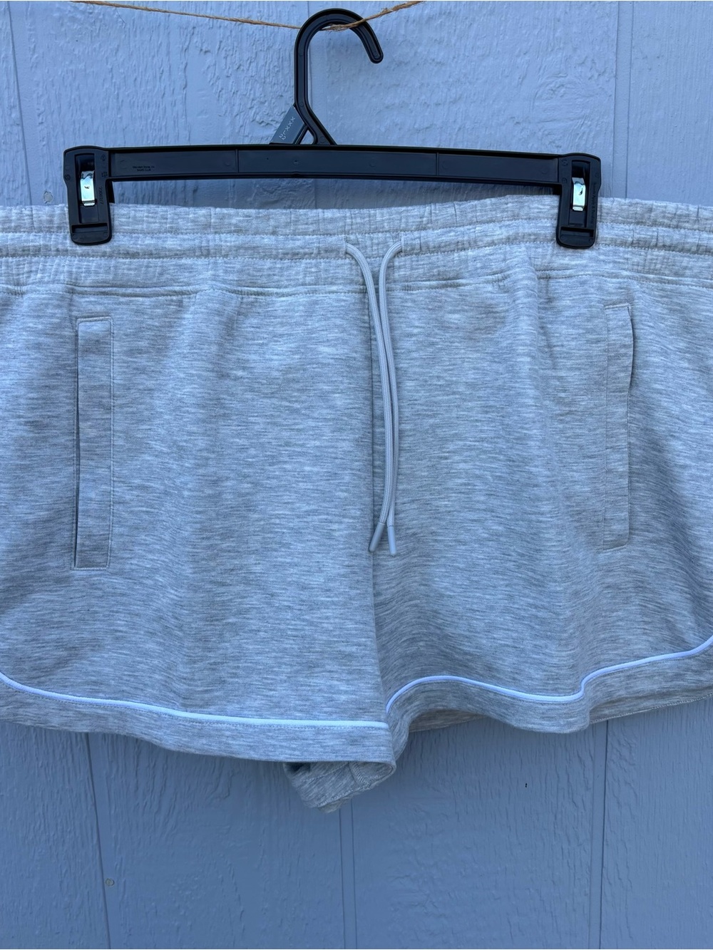 Avia Women’s Light Gray Lounge Shorts with Drawstring